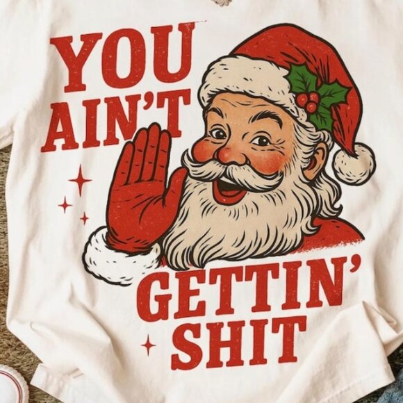 Funny Christmas Graphics T-shirt, Funny Christmas Unisex T-shirt - Picture 2 of 4